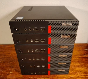 Lot de 6 mini PC minuscules Lenovo ThinkCentre M710Q 128 Go NVMe SSD i3-7100T 8 Go RAM - Photo 1/10