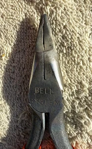KLEIN TOOLS SHORT-NOSE (BELL SYSTEM) TELEPHONE WORK PLIERS, STRIPPING NO. D 2291 - Picture 1 of 5