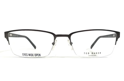 Monturas de gafas Ted Baker B352 GUN gris metalizado rectangular medio borde 58-20-150 Foto 1 de 4