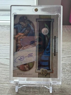 2018 Topps Gypsy Queen Gary Sanchez Pull Up Sock Relic Auto Yankees /10 🔥 SP - Image 1 of 4