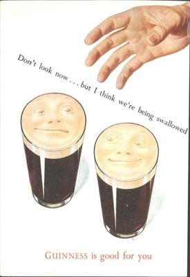 GUINNESS IS GOOD FOR YOU, Advert, Ireland - Vintage POSTCARD - Image 1 of 2
