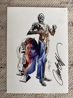 Postal de Star Wars WonderGround The Leader Within FIRMADA J Scott Campbell Foto 1 de 4