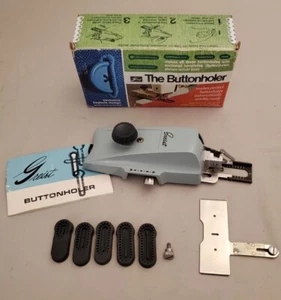 Vintage Greist Buttonholer Automatic Stitch Attachment In Original Box Model #1 - Picture 1 of 14