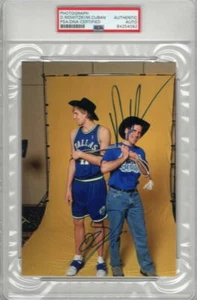 MARK CUBAN & DIRK NOWITZKI SIGNED AUTOGRAPH PSA SLABBED PHOTO - DALLAS MAVERICKS - Picture 1 of 1