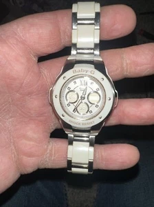 Casio Baby-G Baby Jie Msg301C Bianco Batteria Nuova! G-MS vedi descrizione! - Foto 1 di 11