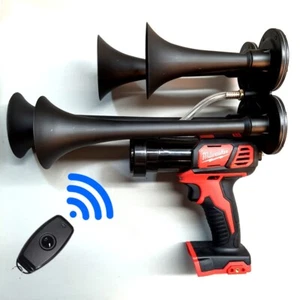 Milwaukee Train Air Horn + Remote Control M18 18v Drill Impact Sports Boat Quad - Picture 1 of 4