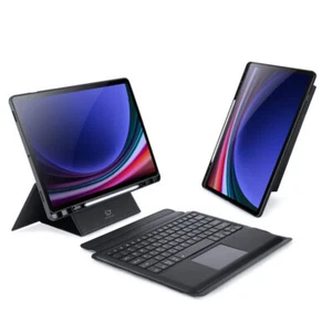 For Samsung Tab S10/S9+ FE Stand Leather Magnetic Removable Keyboard Split Case - Picture 1 of 31