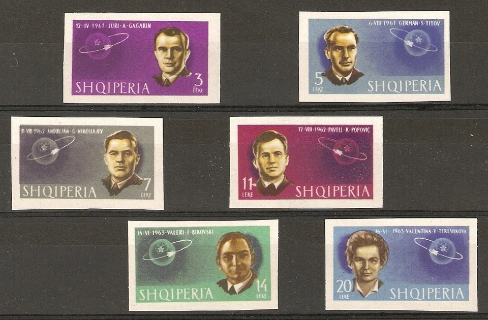 Albania Albanien  1963 MiNr 757 B - 762 B MNH** Soviet Cosmonauts Space CCCP - Image 1 of 1