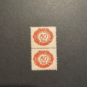 1920 liechtenstein 80 heller postage due stamps, MNH