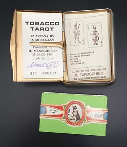 Tarocchi Tabacco - 22 Arcani - Menegazzi 1980 - Pub. Il Meneghello #351/1000 - Usato - Foto 1 di 6