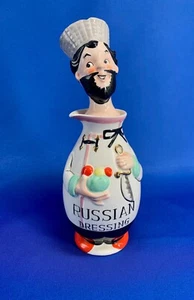 Vintage Lefton Figural Russian Chef Salad Dressing Cruet/Bottle - Picture 1 of 9