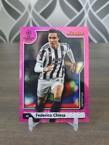 2021-22 Topps Merlin 54 Federico Chiesa PINK /275 Juventus Italy Soccer card - Picture 1 of 2