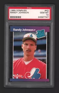 Randy Johnson HOF 1989 Donruss #42 Rookie Card Rc PSA 10 Gem Mint x747 - Picture 1 of 2