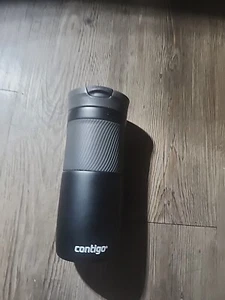 Taza de viaje Contigo de acero inoxidable Snapseal 14 oz color negro  - Imagen 1 de 6
