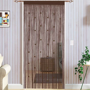 Taiyuhomes Bead String Curtains Door Fly Screen Curtain Beaded Curtain For Room - Picture 1 of 7