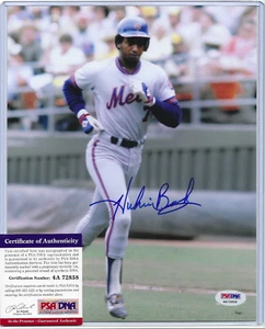 Mets Hubie Brooks Signed 8x10 Baseball Photo (PSA/DNA COA) Expos Royals Dodgers - Picture 1 of 10