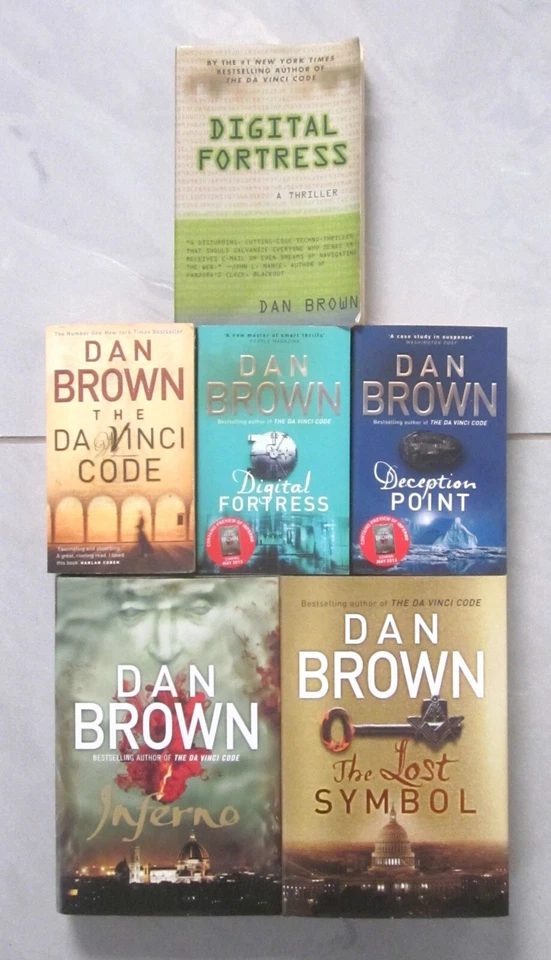 Dan Brown DAVINCI CODE/DIGITAL FORTRESS/DECEPTION POINT/LOST SYMBOL ~ YOU CHOOSE - image 1 of 1