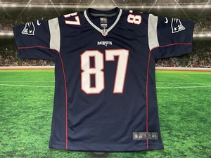 Rob Gronkowski #87 New England Patriots Nike On Field Youth Jersey Sz Large Used - Picture 1 of 13
