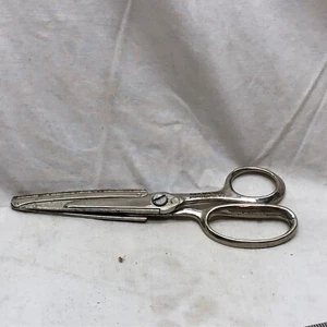 B.M.C. MFG 7" Chrome SCISSORS "Change A Blade Pinkers" Binghamton New York - Picture 1 of 10