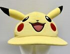 Casquette chapeau en maille réglable visage Pokémon Pikachu oreilles jaunes