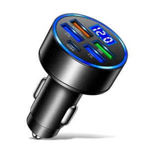 USB Car Charger Fast Charging Quick Charge 3.0 Car Mobile Phone Charger Adapter - Picture 1 of 14