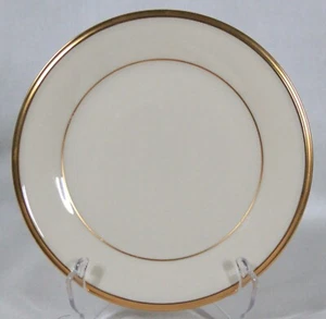 RARE! LENOX CHINA ETERNAL PATTERN GOLD TRIM BREAD & BUTTER PLATE 6 3/8" DIA NEW - Picture 1 of 4