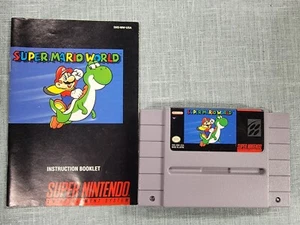 Super Mario World SNES Super Nintendo mit Handbuch authentisch selten SMW - Bild 1 von 1