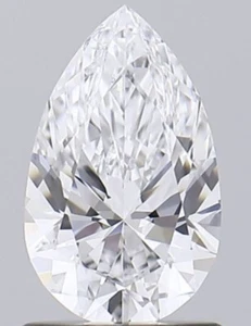 IGI-zertifizierter im Labor gezüchteter Diamant 0,50 ct BIRNE D Farbe VS2 Reinheit HPHT - Bild 1 von 7