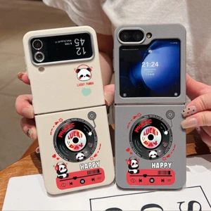 For Samsung Galaxy Z Flip6 Flip5 Flip4 3 ShockProof TPU Soft Panda Case Cover - Picture 1 of 17