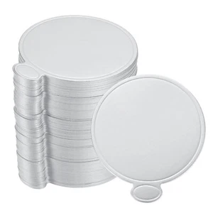 100pcs Mini Cake Boards, Mousse Cake Cardboards Round for Cake Base(Silver Tone) - Picture 1 of 5