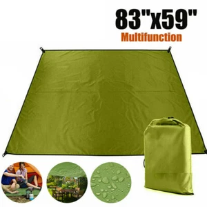 Outdoor Hammock Tent Tarp Shelter Rain Sun Shade Camping Portable Picnic Pad Mat - Picture 1 of 12