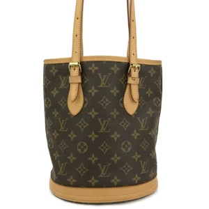 Louis Vuitton Monogram Bucket PM Shoulder Tote Bag Brown/4BC0229 - Picture 1 of 12