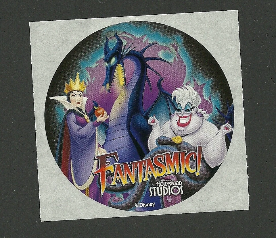 Fantasmic Hollywood Studios Maleficent Ursula Walt Disney World Premium Sticker - Image 1 of 1