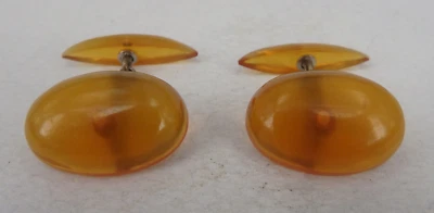 Paar Bernstein Manschettenknöpfe Alpacca um 1925 (97492) - Bild 1 von 4