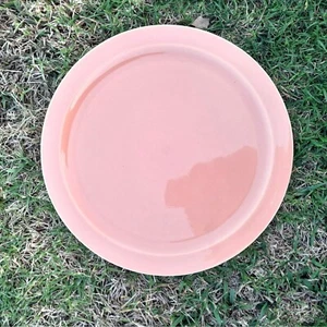 Vintage Pacific Stoneware X14 Peach Salmon Chop Plate Platter 14" - Picture 1 of 2