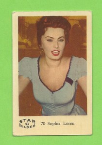 1962 Dutch Gum Card Star Bilder C #70 Sophia Loren
