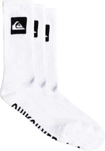 Crew Pack Chaussettes Pack DE 3 pour Homme für Herren Socken quiksilver LOGO weiß - Bild 1 von 2