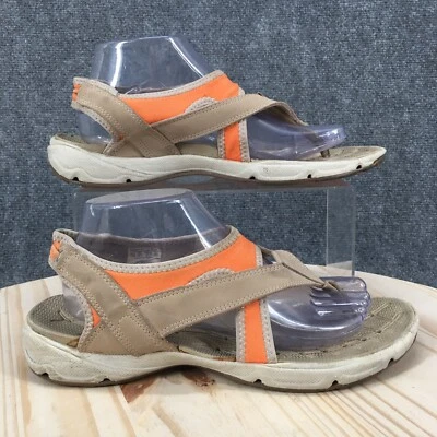 Watermates By Khombu Water Sandals Womens 10 M Ocean Sporty Slingback Tan Orange - Image 1 of 4