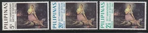 Philippinen 1967 Sc # 966-68 Gemälde postfrisch OG - Bild 1 von 1