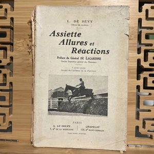 Assiette Allures et Reactions L. De Sevy Paris Original Rare 1919? - Picture 1 of 13