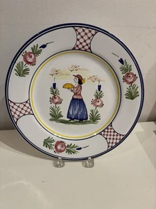 Campagnola Deruta Italy Ceramiche Sberna Art 9 1/2" Luncheon Plate Hand Painted - Picture 1 of 10