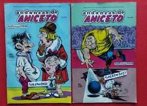 ANICETO COMIC LOT OF 2, MEXICO, HERMELINDA, KALIMAN, MEMIN PINGUIN, CONDORITO - Picture 1 of 6
