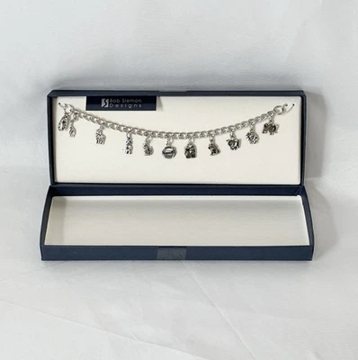 Bob Siemon Designs Silver-Tone Noah’s Ark Charm Bracelet – New with Tags - Image 1 of 3