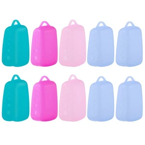 10 Pezzi in 1 Set Copri Testa Spazzolino Silicone Impermeabile Protezione Cover per - Foto 1 di 11