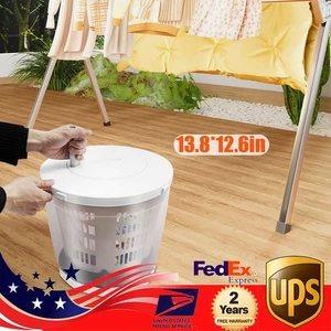2 in 1 Hand Operated Washing Machine Spin Dryer Manual Clothes Washer For Travel - Picture 1 of 16