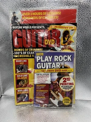 Guitar World presents Guitar Dvd Learn to play rock DVD, Magazine, And Card - Image 1 of 2