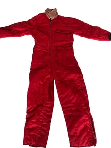 Traje de moto de nieve rojo talla cintura 34” ideal traje de trabajo de invierno # 940 - Imagen 1 de 2