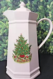Weihnachtskaraffe Pfaltzgraff Oggi heiß und kalt Glas ausgekleidet Kanister Krug - Bild 1 von 11