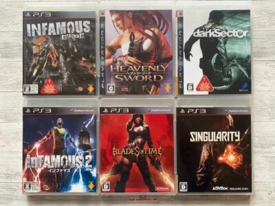 SONY PS3 inFamous & Heavenly Sword & Blades of Time & Dark Sector & Singularity - Image 1 of 4
