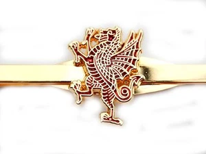 Pin barra deslizante militar con clip de corbata Royal Welch dragón rampante RWF - Imagen 1 de 1